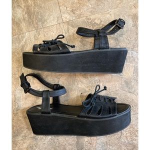 Black Platform Sandals